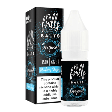 Nic Salts Blueberry Slushy / 20mg No Frills Original Nic Salt E-Liquid