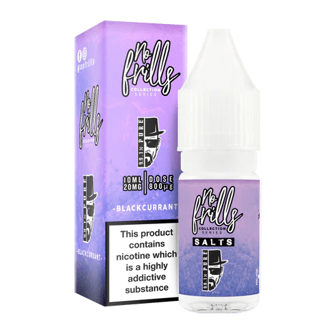 Nic Salts Pure Blackcurrant / 20mg No Frills 99.1% Pure Nic Salts