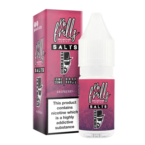 Nic Salts Pure Raspberry / 20mg No Frills 99.1% Pure Nic Salts