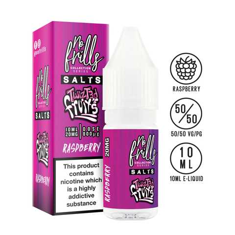 Nic Salts Raspberry / 20mg No Frills Twisted Fruits Nic Salts