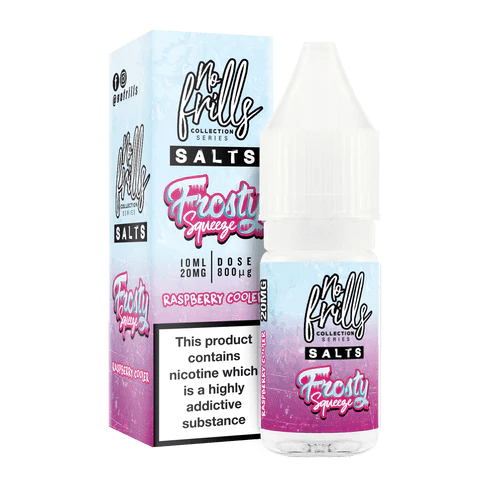 Nic Salts Raspberry Cooler / 20mg No Frills Frosty Squeeze Nic Salts