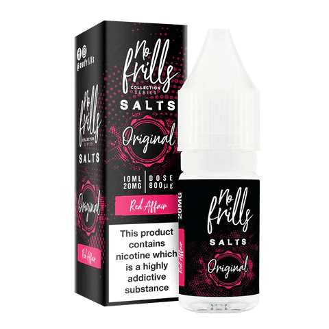 Nic Salts Red Affair / 20mg No Frills Original Nic Salt E-Liquid