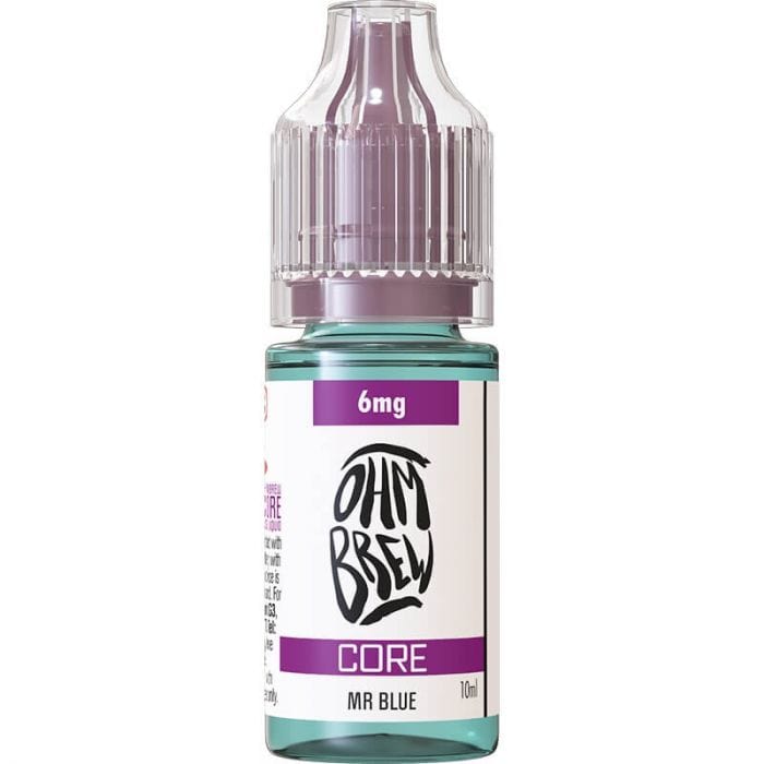 Ohm Brew 10ml Eliquids Mr Blue / 6mg Ohm Brew Core Freebase E-Liquids