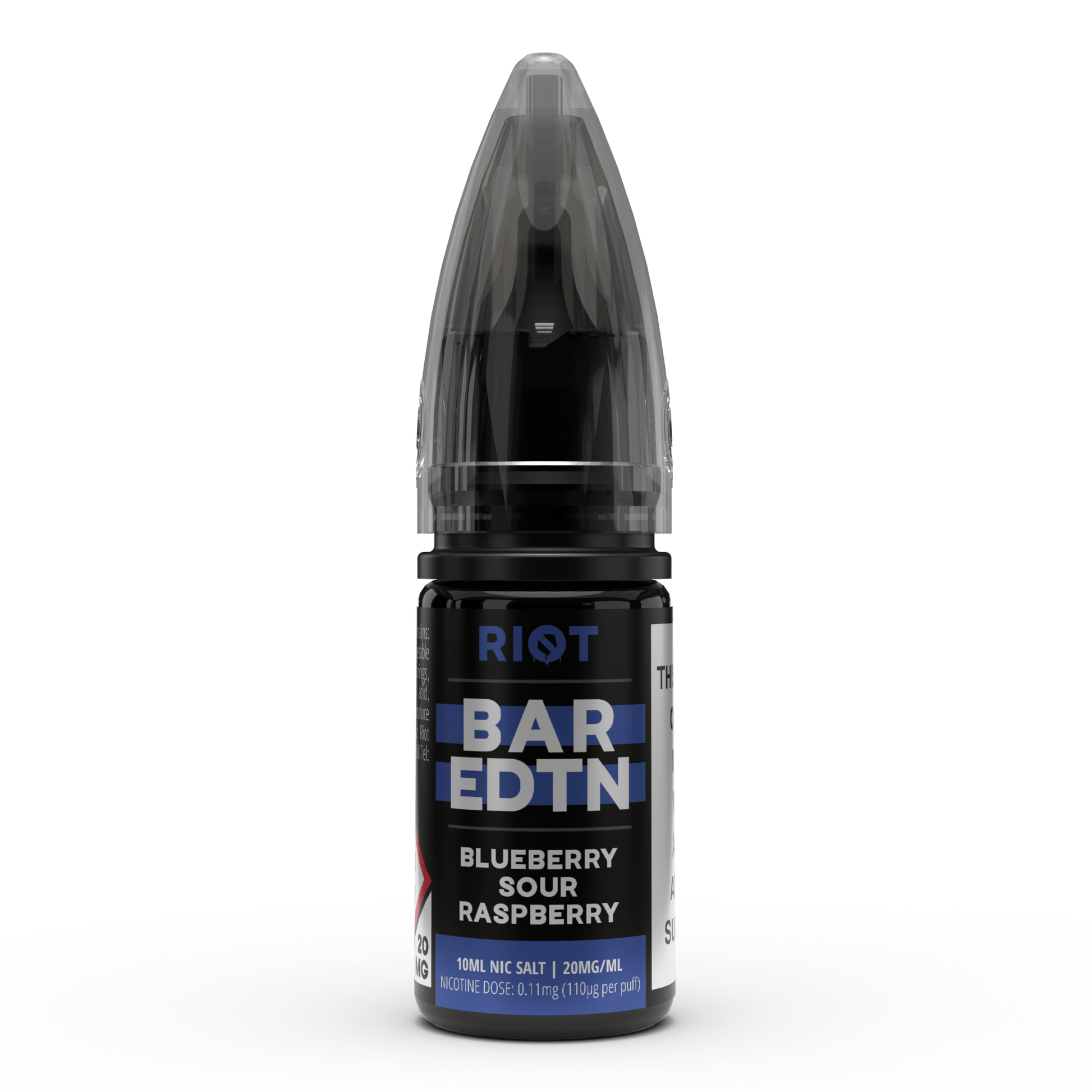 Riot Squad Nic Salts Blueberry Sour Raapberry / 20mg Riot E-Liquid Bar Edition Nic Salt E-Liquids