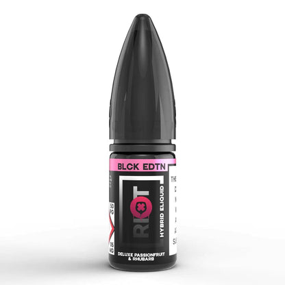 Nic Salts Deluxe Passionfruit & Rhubarb / 5mg Riot Salt Black Edition E-Liquids