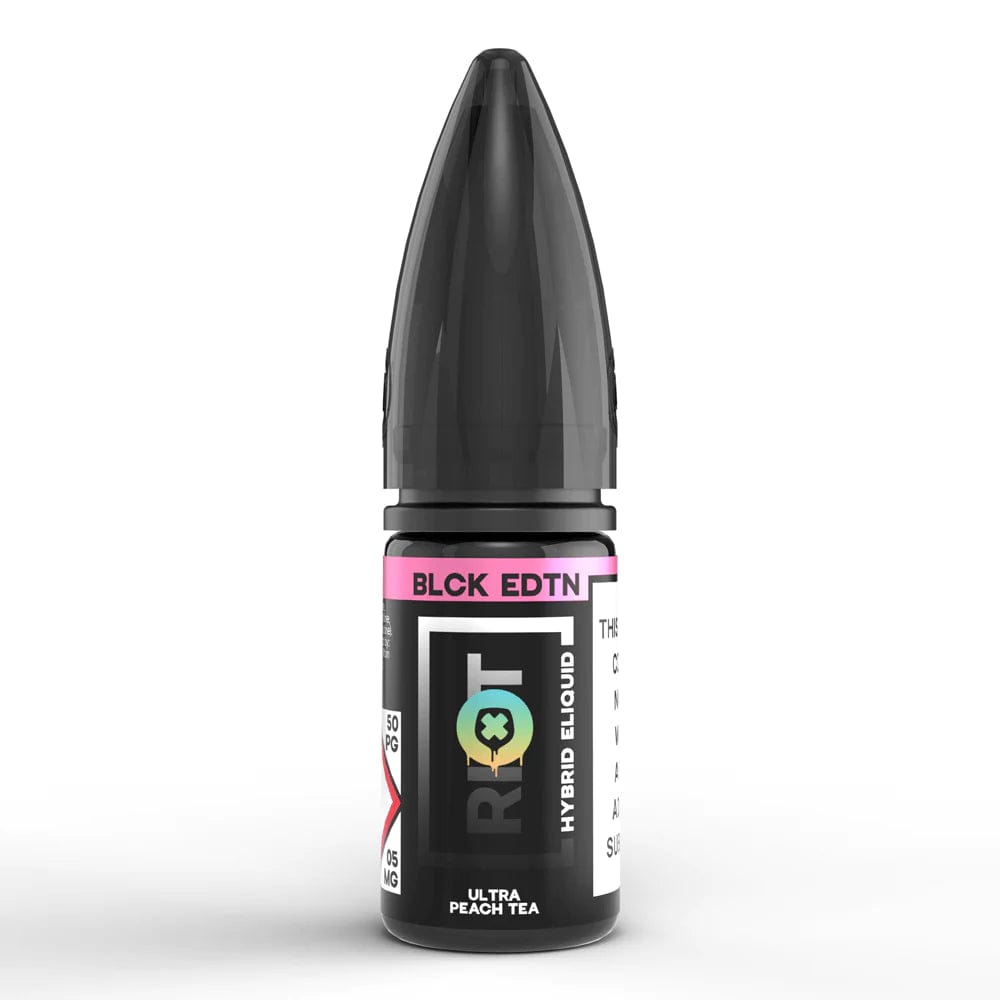Nic Salts Ultra Peach Tea / 5mg Riot Salt Black Edition E-Liquids