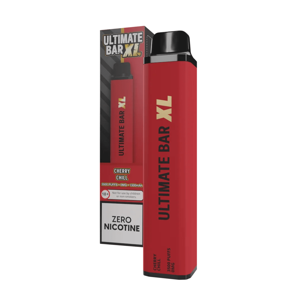 Disposable Vape Sticks Cherry Chill Ultimate Bar XL 3500 Nicotine Free Disposable
