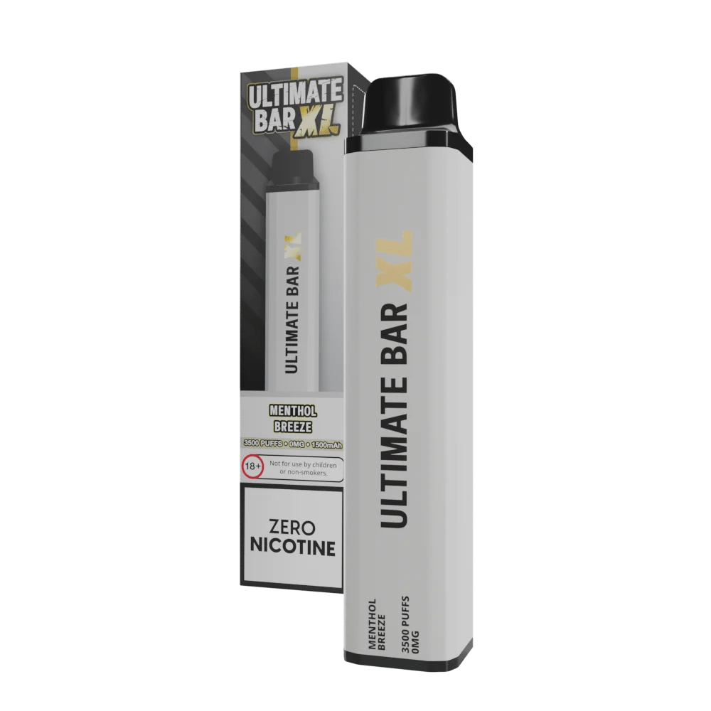 Disposable Vape Sticks Menthol Breeze Ultimate Bar XL 3500 Nicotine Free Disposable