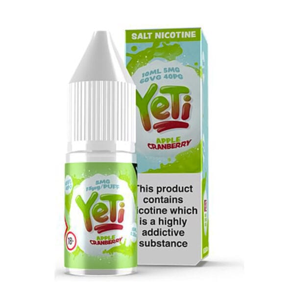 YETI E-Liquid Nic Salts Apple Cranberry / 5mg Yeti 10ml Nic Salt E-Liquids