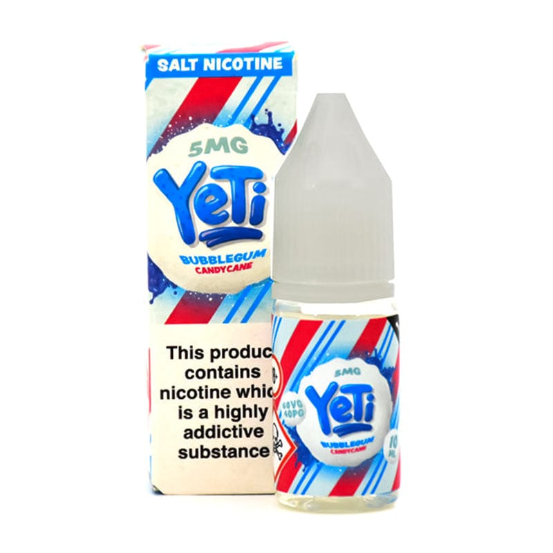 YETI E-Liquid Nic Salts Bubblegum Candy Cane / 5mg Yeti 10ml Nic Salt E-Liquids
