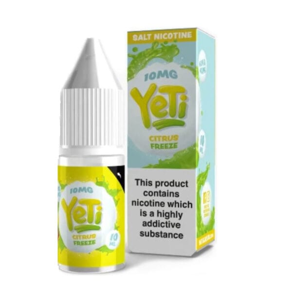 YETI E-Liquid Nic Salts Citrus Freeze / 5mg Yeti 10ml Nic Salt E-Liquids