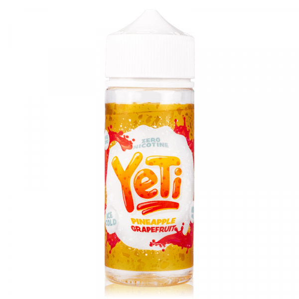 YETI E-Liquid Shortfill Eliquids Pineapple Grapefruit Yeti Ice Cold 100ml Shortfill E-Liquid