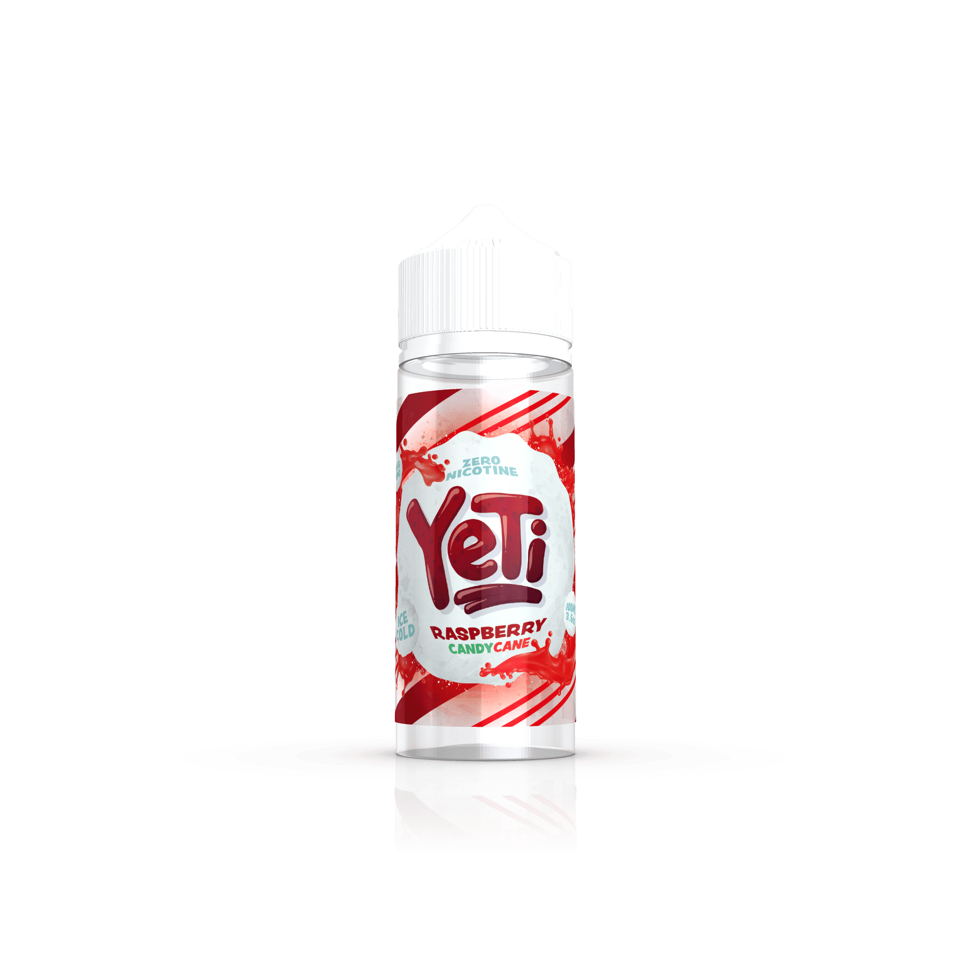 YETI E-Liquid Shortfill Eliquids Raspberry Candy Cane Yeti Ice Cold 100ml Shortfill E-Liquid