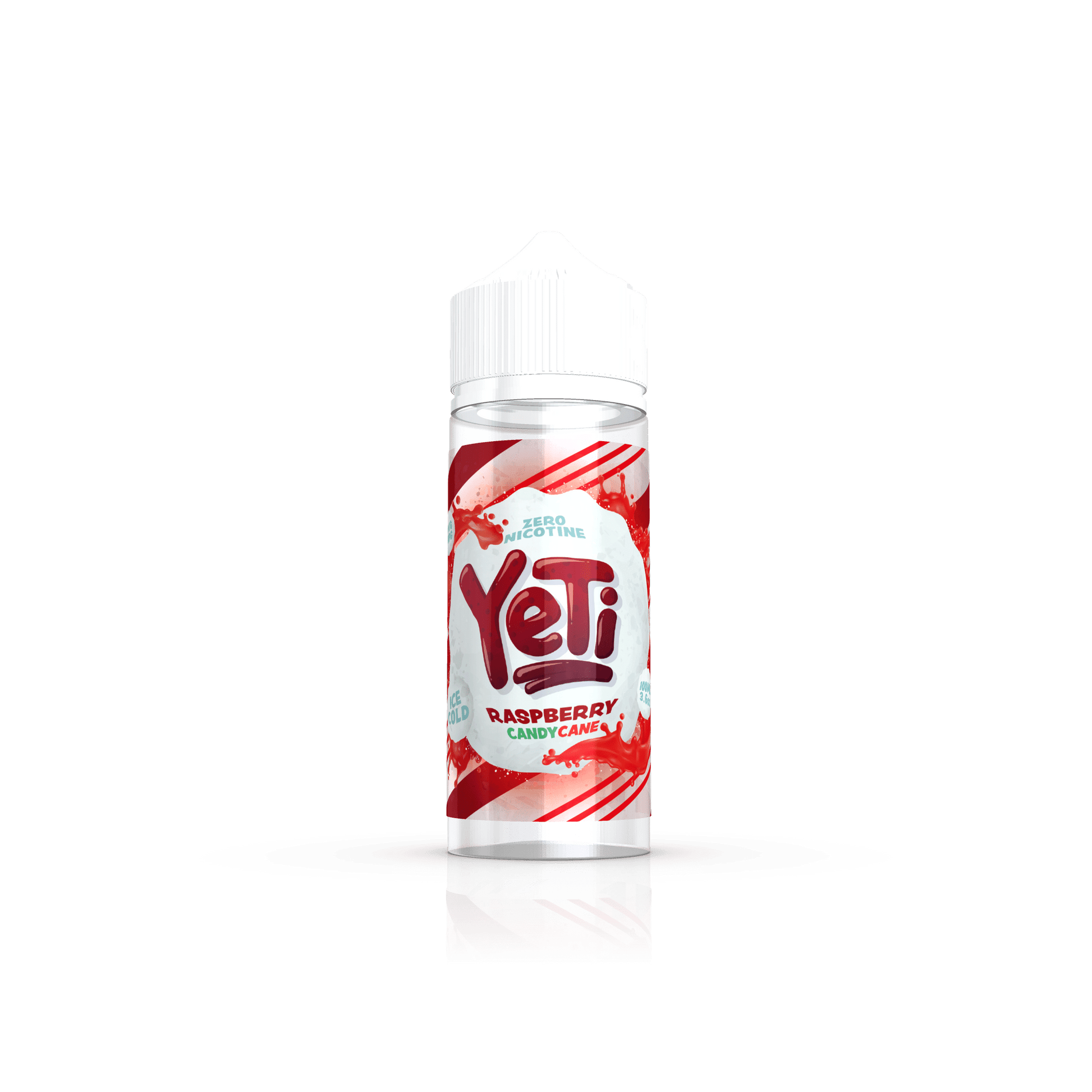 YETI E-Liquid Shortfill Eliquids Raspberry Candy Cane Yeti Ice Cold 100ml Shortfill E-Liquid